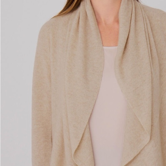 Repeat Cashmere Open Cashmere Cardigan With Shawl Neck Size S - Picture 4 of 11